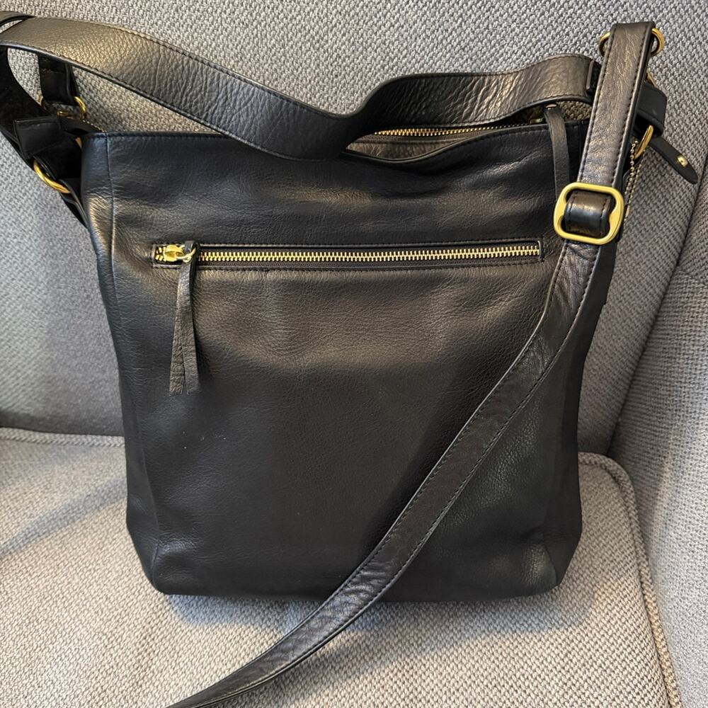 Osgoode Marley black leather crossbody bag